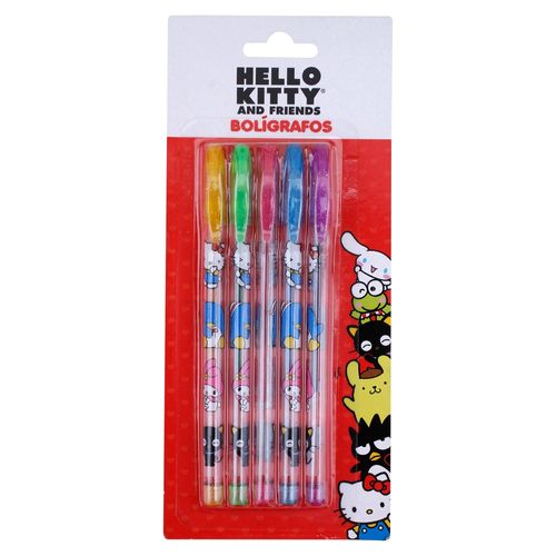 Juego De Boligrafos Colores Hello Kitty