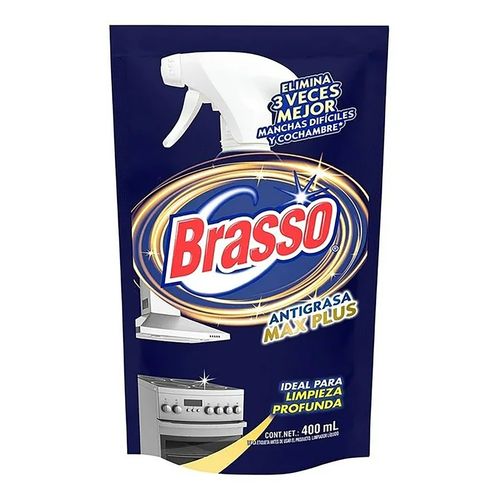 Brasso Antigrasa Max Plus Doypack 400 Ml
