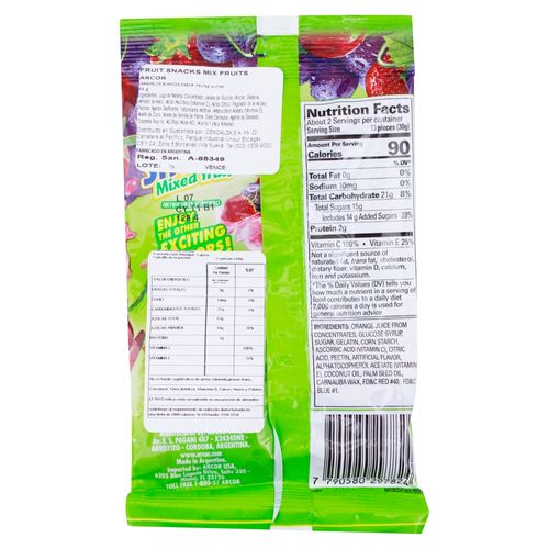 Fruitsnacks Mezcladas 64 G