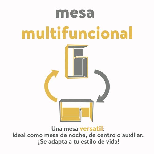 Ms Mesa Auxiliar Everet 63 Cm Alto