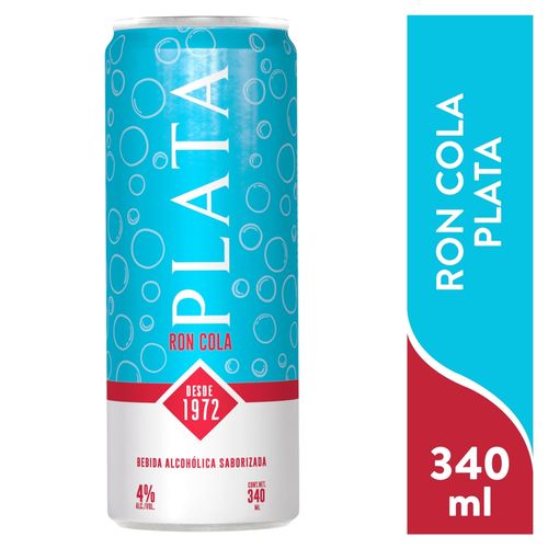Rtd Ron Cola Plata 340 Ml