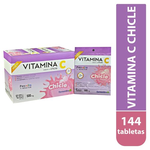 Chicle Vitamina C La Sante 144 Comprimidos