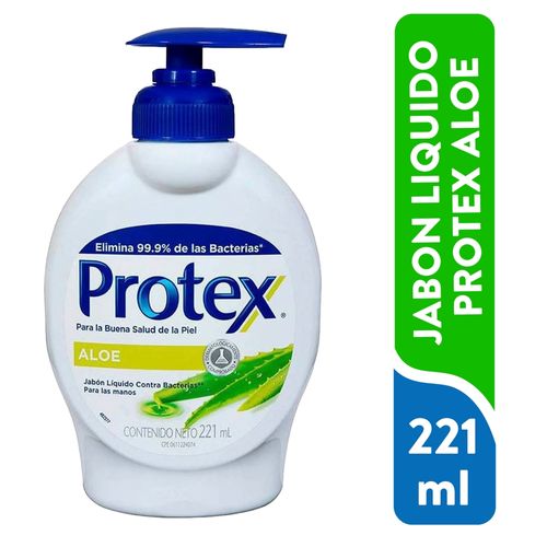 Jabon Liquido Antibacterial Protex Aloe 221 ml