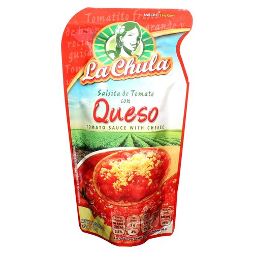 Salsa La Chula De Tomate Con Queso - 98 g