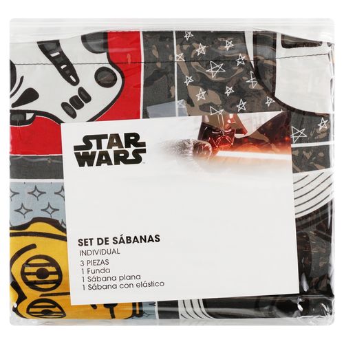 Star Wars Sabanas Individual Microfibra