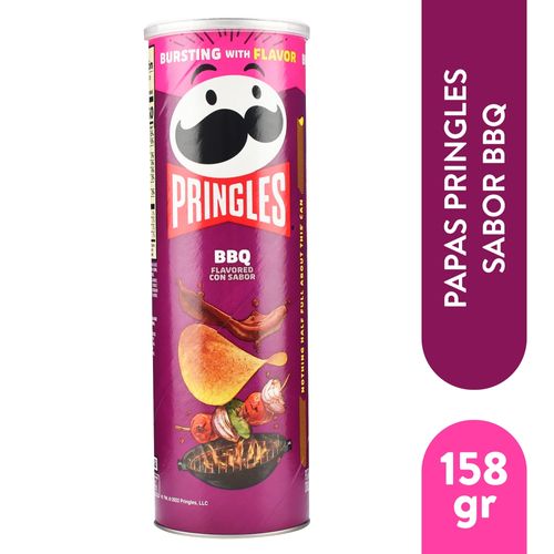 Papas Pringles sabor BBQ - 158 g