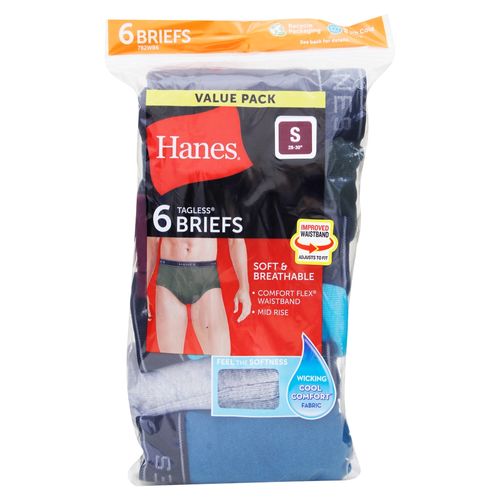 P6 Calzoncillo Hanes Cab Colores Surt S 433