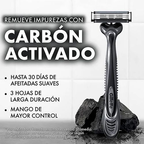 Gillette Pb3 Carbon Act 3 Hojas 2u
