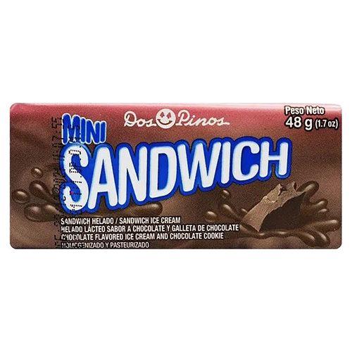 Helado Dos Pinos mini sándwich chocolate - 48 g