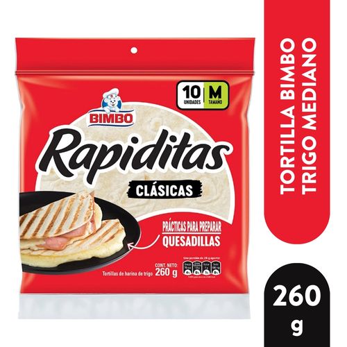 Tortilla de harina Bimbo mediana 10 Uds - 260 g