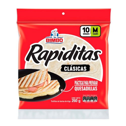 Tortilla de harina Bimbo mediana 10 Uds - 260 g