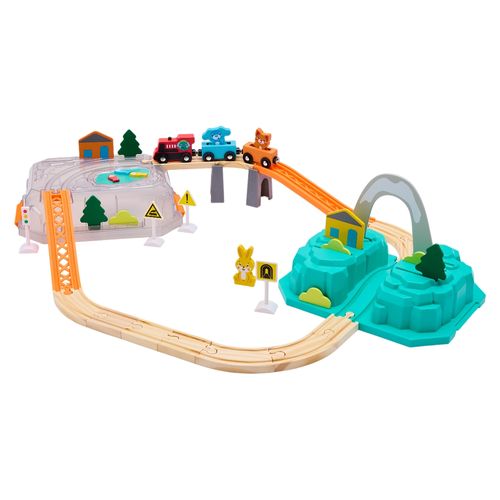 Set Tren De Madera