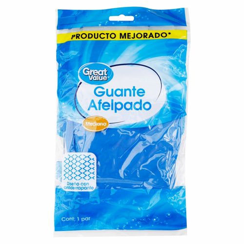 Guantes Great Value Great Value Guante Latex Afelfad Med 1 Unidad