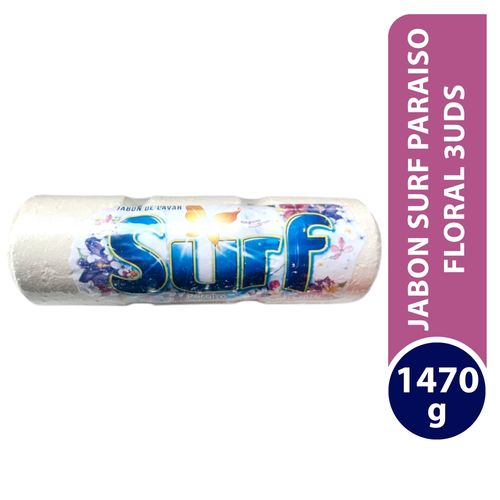Jabon Surf Paraiso Floral 3 pack - 1470 g