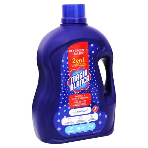 Detergente liquido Magia Blanca formula concentrada 2 en 1 - 5 L