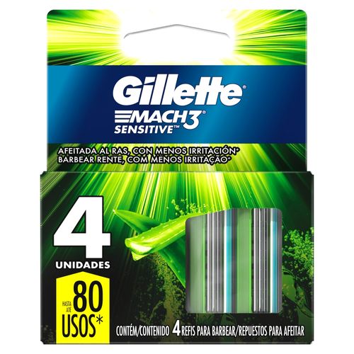 Repuesto para rasuradora Gillette Mach3 Sensitive -4 Uds