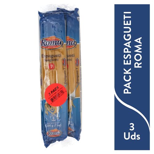 Pasta Larga Roma Spaguetti 3 Pack - 600 g