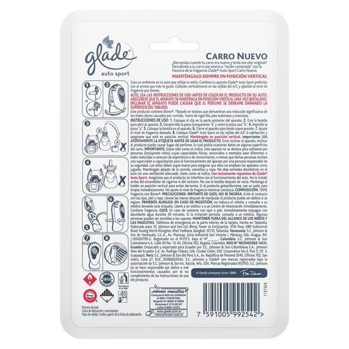 Auto Sport Aparato, Auto Nuevo Glade 7Ml