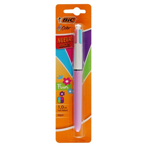 Bolígrafos Bic cristal escritura fina - 4 Pzas
