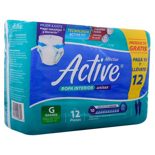 Affective Active Grande 10 Unidades Pañales