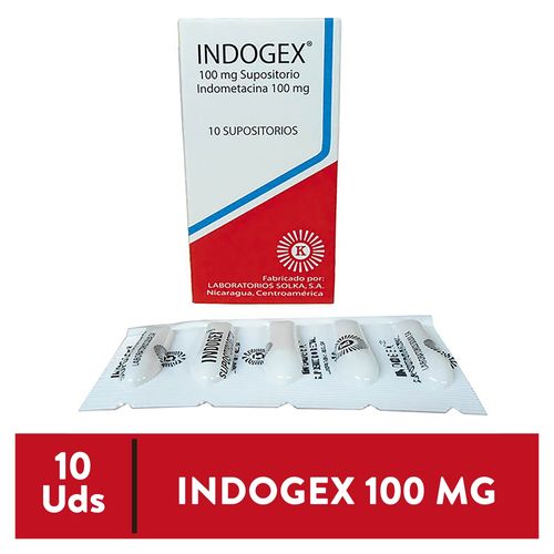 Indogex Indometacina 100Mg 10Suposítorio