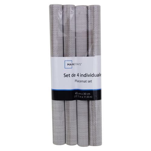 Set Mainstays individuales rectangulares para mesa - 4 uds