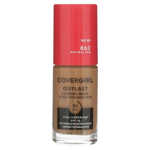 Base líquida Covergirl outlast 862 natural tan - 30 ml