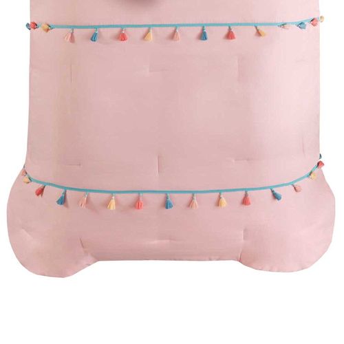 Edredón twin Mainstays Kids color rosado -3 pzas