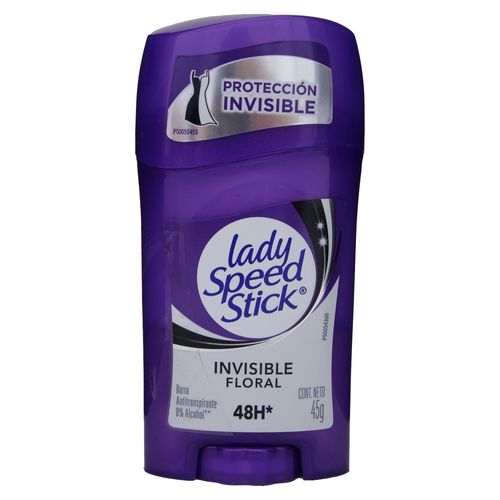 Desodorante Antitranspirante Lady Speed Stick Invisible Floral Barra 45 g