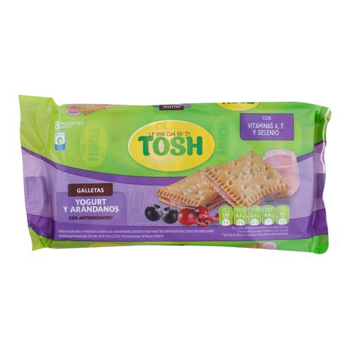 Galleta Tosh Yogurt y Arandanos -164 g
