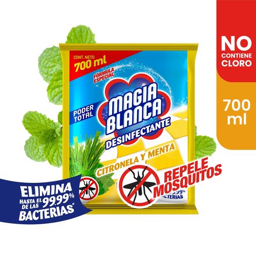 Desinfectante Magia Blanca Citronela Y Menta- 700 ml