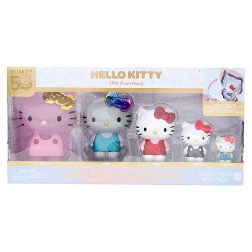 5pack Figuras 50aniversario Hello Kitty