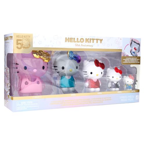 5pack Figuras 50aniversario Hello Kitty