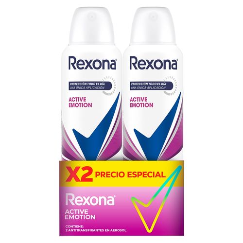Antitranspirante Rexona Women active emotion 2 pack - 300 ml