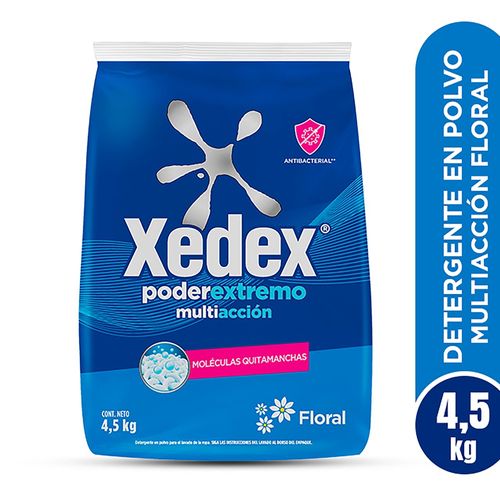 Detergente en polvo Xedex Poder Extremo Multiacción - 4.5kg