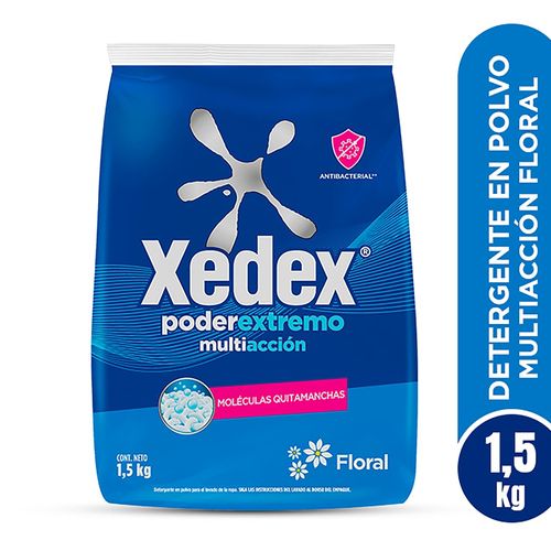 Detergente en polvo Xedex Poder Extremo Multiacción - 1.5 kg