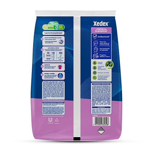 Detergente en polvo Xedex Poder Extremo Lavanda - 2.3 kg