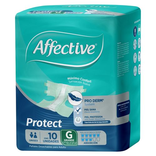 Panal Para Incontinencia Affective Protect Talla G -10 Unidades