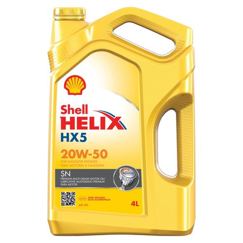 Lubricante Shell Helix  HX5SN 20w50 - 4 L