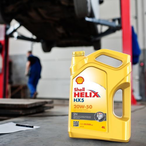 Lubricante Shell Helix  HX5SN 20w50 - 4 L