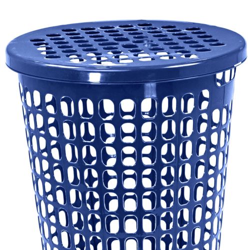 Canaston Lavanderia Guateplast Con Tapa #2 Azul-66Lt