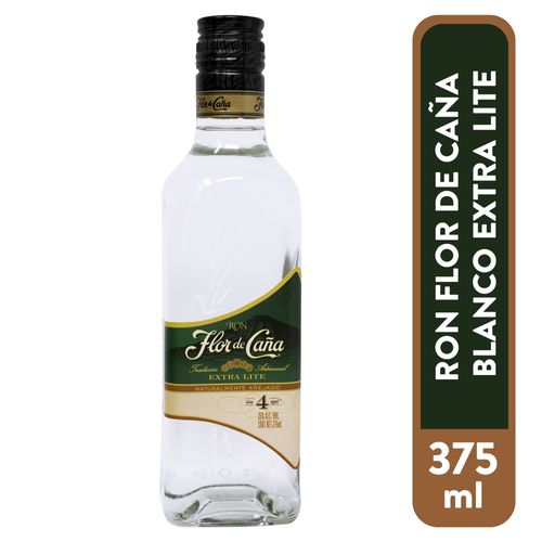 Ron Flor De Caña 4 Años Extra Lite- 375ml