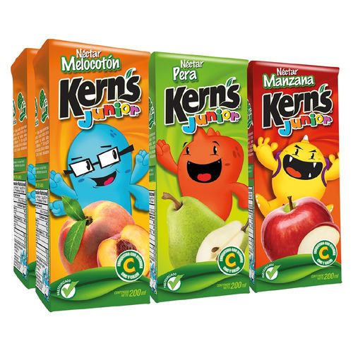6 Pack Kern'S Junior Mix - 200 ml