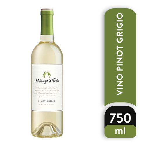Vino Blanco  Menage A Trois Pinot Grigio 750 Ml