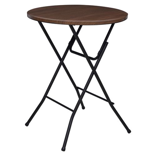 Mesa plegable redonda Mainstays color madera