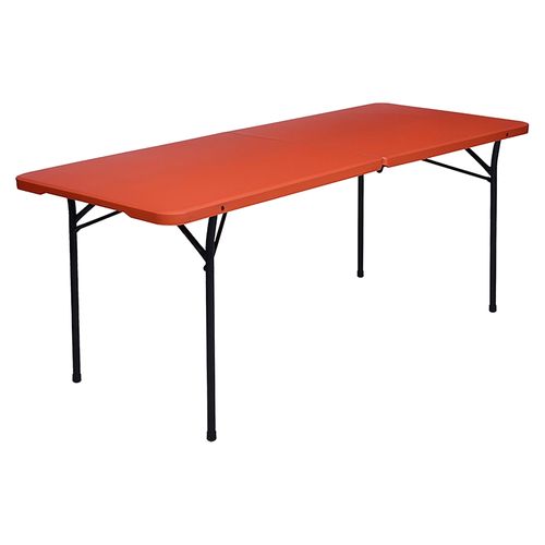 Mesa Plegable Plastica Naranja Mainstays - 182 8Cm