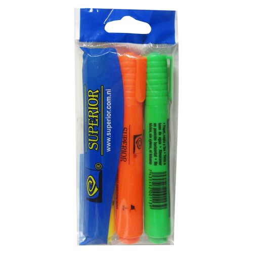 Resaltador Superior fluorescente - 3 Uds