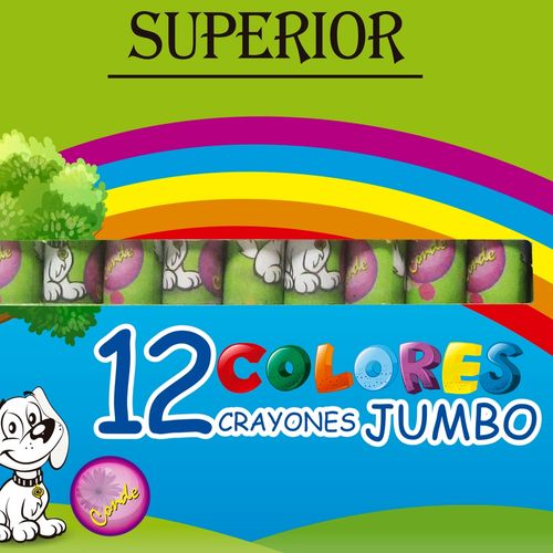 Crayones Superior tamaño jumbo - 12 Uds