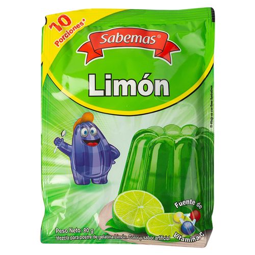 Gelatina Sabemas Sabor A Limón - 80 g