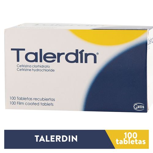Talerdin 10 mg caja 100 comprimidos - Precio indicado por comprimido